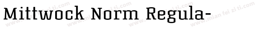 Mittwock Norm Regula字体转换